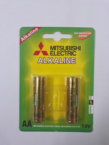 Pin aa mitsubisi alkaline vỉ 2 viên chính hãng