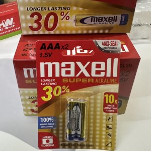 pin đũa maxell alkaline vỉ 2 chính hãng