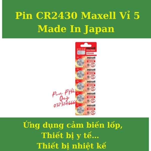 Pin cr2430 maxell