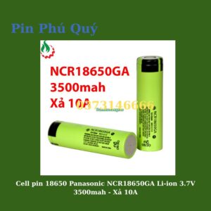Cell pin 18650 Panasonic NCR18650GA Li-ion 3.7V 3500mah - Xả 10A