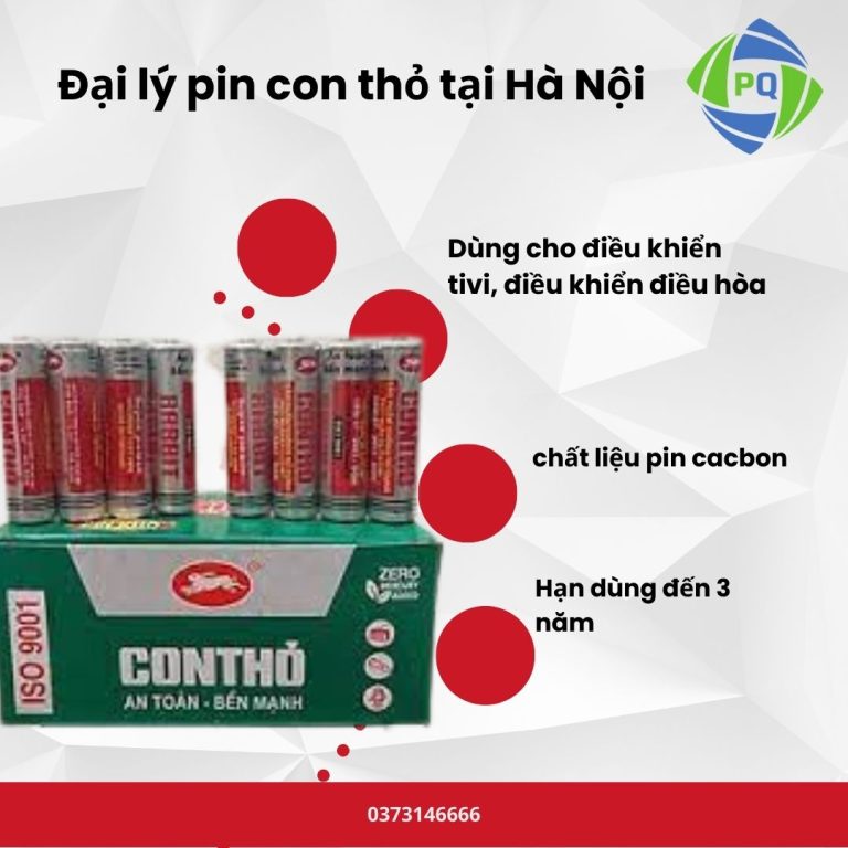 Hộp pin con thỏ aa và aaa chính hãng, giá rẻ