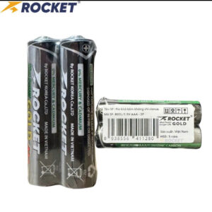 Pin Rocket cacbon AAA vỏ sắt màu đen