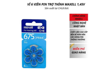Pin Trợ Thính Maxell PR44 (A675)