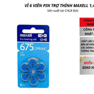 Pin Trợ Thính Maxell PR44 (A675)