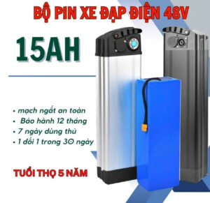 Pin Xe đạp điện 48V 15AH Chính Hãng, giá rẻ