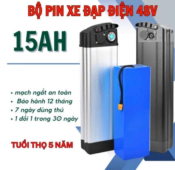 Pin Xe đạp điện 48V 15AH Chính Hãng, giá rẻ