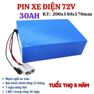 pin xe dap dien 72v 30A