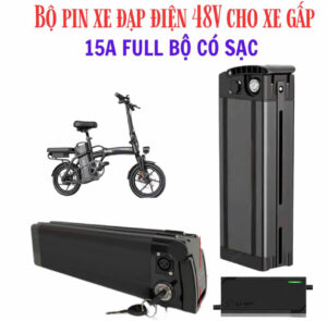 Pin Xe đạp điện 48V cho xe gấp 15AH Chính Hãng, giá rẻ