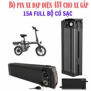 Pin Xe đạp điện 48V cho xe gấp 15AH Chính Hãng, giá rẻ